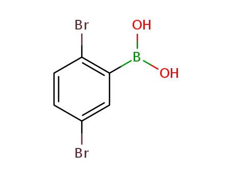Molecular Structure of 1008106-93-1 (2,5-Dibromophenylboronicacid)