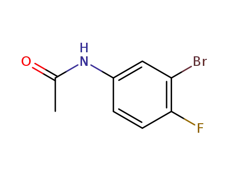 Molecular Structure of 1009-75-2 (3'-Bromo-4'-fluoroacetanilide)
