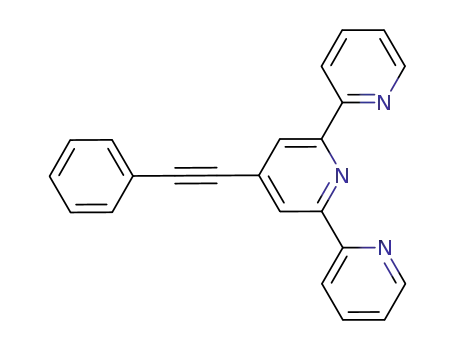 Molecular Structure of 741264-92-6 (2,2':6',2''-Terpyridine, 4'-(phenylethynyl)-)