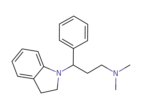 Molecular Structure of 915953-59-2 (N-[3-(2,3-dihydro-1H-indol-1-yl)-3-phenylpropyl]-N,N-dimethylamine)