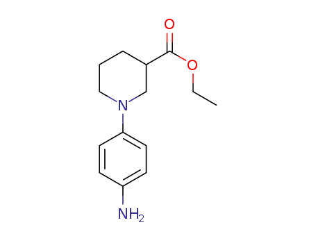 Molecular Structure of 889947-74-4 (1-(4-AMINO-PHENYL)-PIPERIDINE-3-CARBOXYLIC ACID ETHYL ESTER)