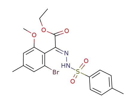 ethyl 2-(2-bromo-6-methoxy-4-methylphenyl)-2-(4-methylphenylsulfonyl)hydrazonacetate
