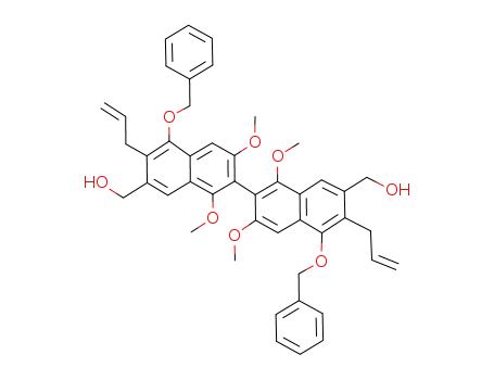 [6,6'-diallyl-5,5'-bis(benzyloxy)-7'-hydroxymethyl-1,1',3,3'-tetramethoxy-2,2'-binaphthalenyl-7-yl]methanol