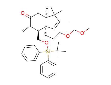 (3aR,6S,7S,7aR)-7-[(tert-butyldiphenylsilyloxy)methyl]-3,3a,4,6,7,7a-hexahydro-7a-[3-(methoxymethoxy)propyl]-2,3,3,6-tetramethyl-5H-inden-5-one