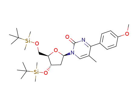 1-[3',5'-bis-O-(tert-butyldimethylsilyl)-2'-deoxyribofuranosyl]-4-(4-methoxyphenyl)-5-methylpyrimidin-2(1H)-one