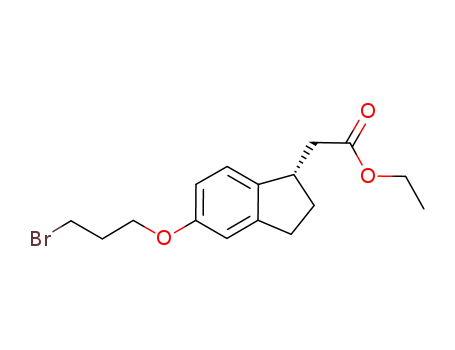 ethyl [(1S)-5-(3-bromopropoxy)-2,3-dihydro-1H-inden-1-yl]acetate