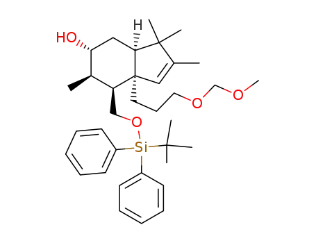 (3aR,5R,6R,7S,7aR)-7-((tert-butyldiphenylsilyloxy)methyl)-7a-(3-(methoxymethoxy)propyl)-2,3,3,6-tetramethyl-3a,4,5,6,7,7a-hexahydro-3H-inden-5-ol