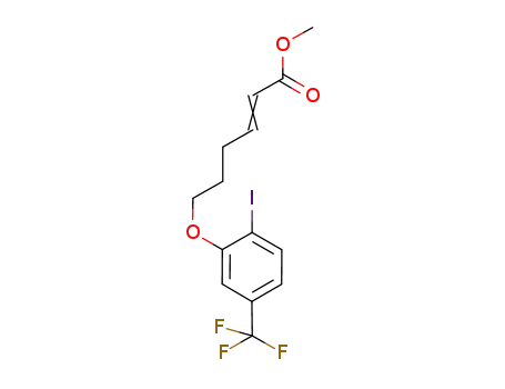 2-Hexenoic acid, 6-[2-iodo-5-(trifluoromethyl)phenoxy]-, methyl ester