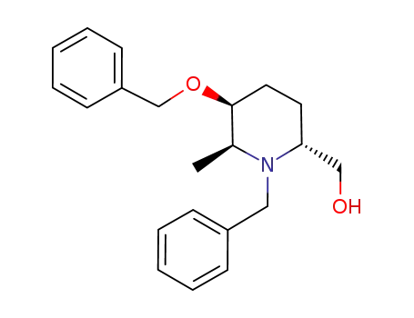 (2S,3S,6R)-N-benzyl-3-benzyloxy-6-hydroxymethyl-2-methylpiperidine
