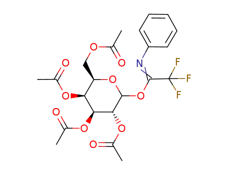 Molecular Structure of 942428-89-9 (2,3,4,6-tetra-O-acetyl-D-galactosyl 1-(N-phenyl)-2,2,2-trifluoroacetimidate)