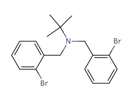 Molecular Structure of 194285-51-3 (N,N -bis(2-bromobenzyl)-2-methylpropan-2-amine)
