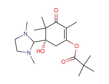 2,2-Dimethyl-propionic acid (S)-5-(1,3-dimethyl-imidazolidin-2-yl)-5-hydroxy-2,4,4-trimethyl-3-oxo-cyclohex-1-enyl ester