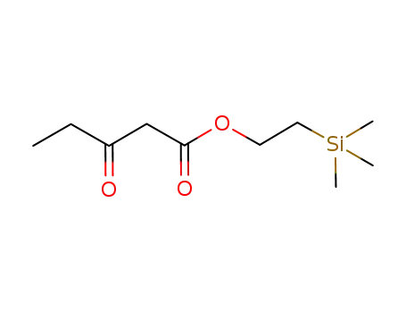 Molecular Structure of 215120-12-0 (trimethylsilyl 3-oxovaleric ester)