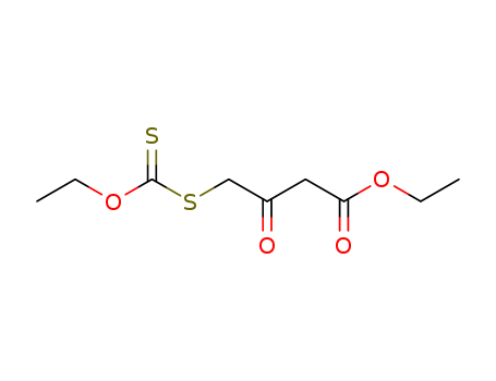 Butanoic acid, 4-[(ethoxythioxomethyl)thio]-3-oxo-, ethyl ester
