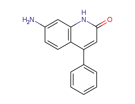 Molecular Structure of 19841-02-2 (7-amino-4-phenylquinolin-2(1H)-one)