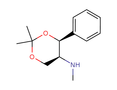 Molecular Structure of 124686-47-1 ((4S,5S)-(+)-2,2-DIMETHYL-5-METHYLAMINO-4-PHENYL-1,3-DIOXANE)