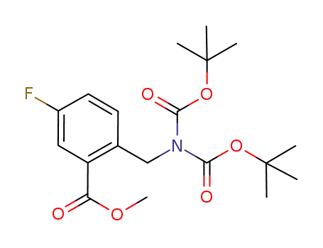 Benzoic acid,
2-[[bis[(1,1-dimethylethoxy)carbonyl]amino]methyl]-5-fluoro-, methyl
ester