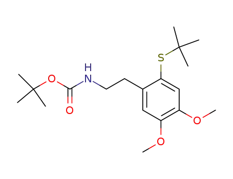 [2-(2-tert-Butylsulfanyl-4,5-dimethoxy-phenyl)-ethyl]-carbamic acid tert-butyl ester