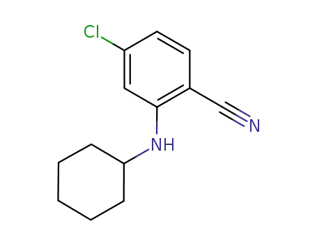 Molecular Structure of 939816-39-4 (4-chloro-2-(cyclohexylamino)benzonitrile)