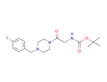 tert-butyl ester of {2-[4-(4-fluorobenzyl)piperazin-1-yl]-2-oxoethyl}carbamic acid