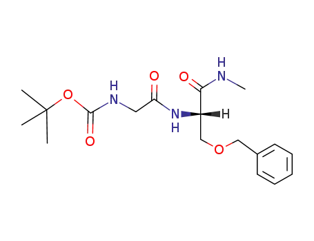 Molecular Structure of 123621-80-7 (Boc-Gly-Ser(OBn)-NHCH<sub>3</sub>)