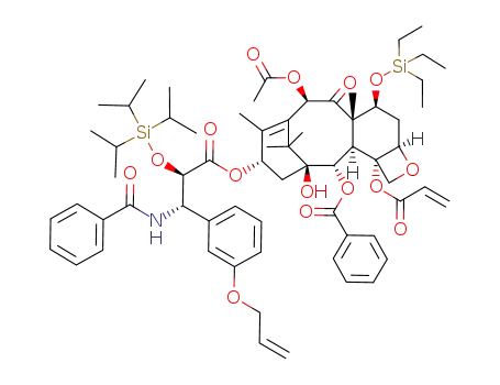3'-dephenyl-3'-(m-allyloxyphenyl)-4-deacetyl-4-acryloyl-7-O-triethylsilyl-2'-O-triisopropylsilylpaclitaxel