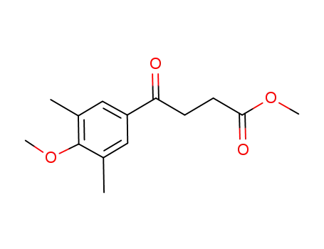 Molecular Structure of 948995-56-0 (4-(4-methoxy-3,5-dimethylphenyl)-4-oxobutyric acid methyl ester)
