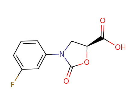 (5S)-3-(3-fluorophenyl)-2-oxo-1,3-oxazolidine-5-carboxylic acid