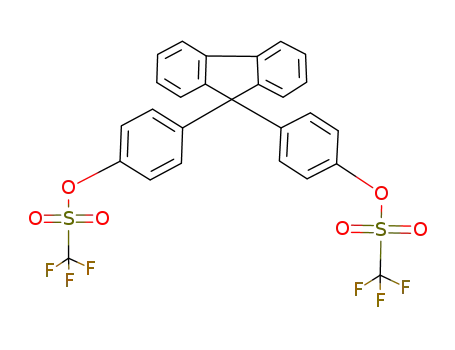 Molecular Structure of 218769-04-1 (9,9-bis[4-(trifluoromethylsulfonyloxy)phenyl]fluorene)