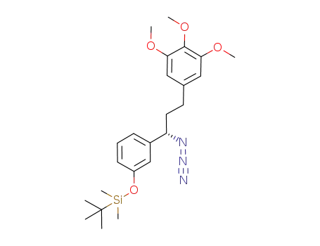 (S)-(-)-1-azido-[3-(tert-butyldimetylsilyloxy)phenyl]-3-(3,4,5-trimethoxyphenyl)propane