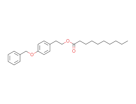 Molecular Structure of 848484-93-5 (Decanoic acid, 2-[4-(phenylmethoxy)phenyl]ethyl ester)