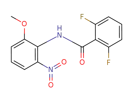 Molecular Structure of 212503-89-4 (N-(2,6-difluorobenzoyl)-2-methoxy-6-nitroaniline)