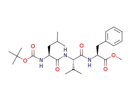 Molecular Structure of 78123-60-1 (L-Phenylalanine, N-[(1,1-dimethylethoxy)carbonyl]-L-leucyl-L-valyl-,
methyl ester)
