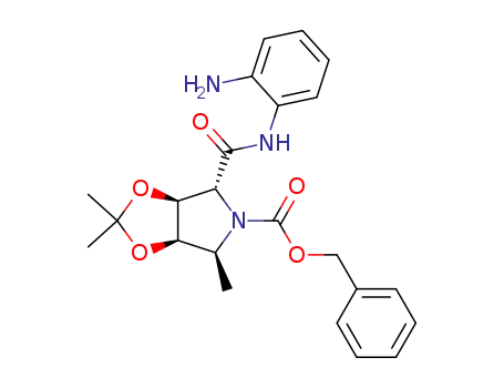 (3aS,4R,6S,6aR)-4-(2-Amino-phenylcarbamoyl)-2,2,6-trimethyl-tetrahydro-[1,3]dioxolo[4,5-c]pyrrole-5-carboxylic acid benzyl ester