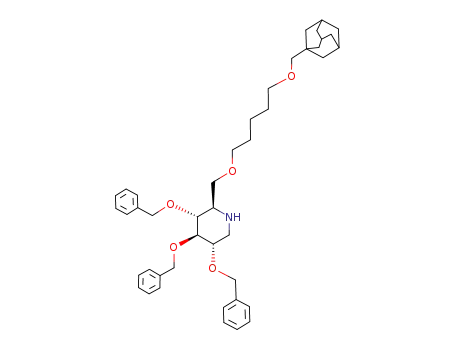 2,3,4-tri-O-benzyl-6-O-[1-(adamantan-1-yl-methoxy)-pentyl]-1-deoxynojirimycin