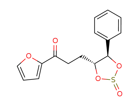 (4'R,5'R)-1-furan-2''-yl-3-(2'-oxo-5'-phenyl-[1',3',2']dioxathiolan-4'-yl)-propan-1-one
