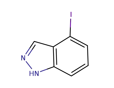 Molecular Structure of 885522-11-2 (4-IODO (1H)INDAZOLE)