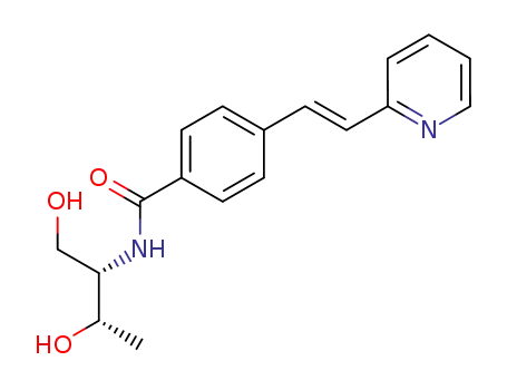 N-((1S,2S)-2-Hydroxy-1-hydroxymethyl-propyl)-4-((E)-2-pyridin-2-yl-vinyl)-benzamide