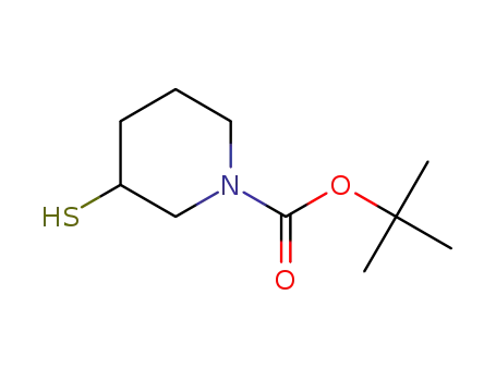 Molecular Structure of 1017798-34-3 (tert-Butyl 3-sulfanylpiperidin-1-carboxylate)