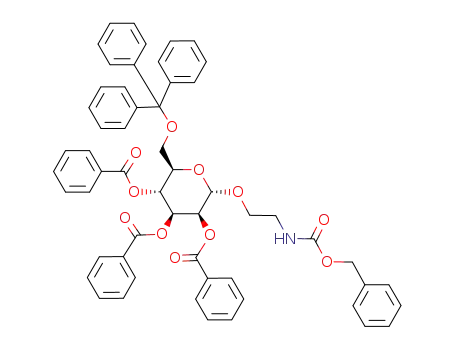 N-(benzyloxycarbonylamino)ethyl-2,3,4-tri-O-benzoyl-6-O-trityl-α-D-mannopyranoside