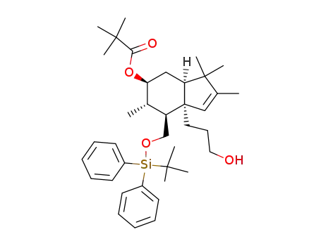 (3aR,5S,6S,7S,7aR)-7-((tert-butyldiphenylsilyloxy)methyl)-7a-(3-hydroxypropyl)-2,3,3,6-tetramethyl-3a,4,5,6,7,7a-hexahydro-3H-inden-5-yl pivalate