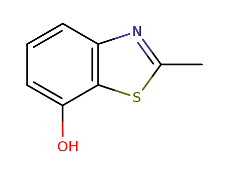 Molecular Structure of 163298-71-3 (7-Benzothiazolol,2-methyl-(9CI))