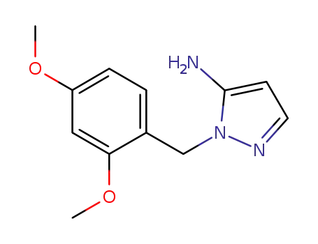Molecular Structure of 1006463-92-8 (1-(2,4-DIMETHOXYBENZYL)-1H-PYRAZOL-5-AMINE)