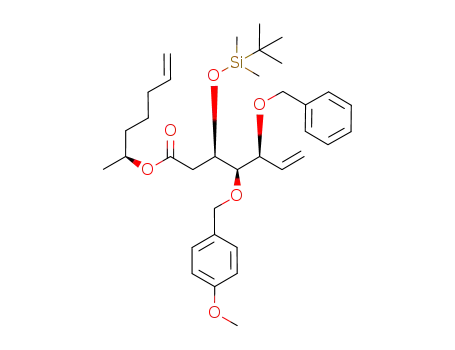 (S)-hept-6-en-2-yl (3R,4R,5S)-5-benzyloxy-3-(tert-butyldimethylsilyloxy)-4-(p-methoxybenzyloxy)hept-6-enoate