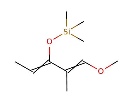 Molecular Structure of 82093-19-4 (Silane, [[1-(2-methoxy-1-methylethenyl)-1-propenyl]oxy]trimethyl-)