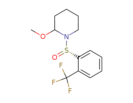 2-Methoxy-1-((S)-2-trifluoromethyl-benzenesulfinyl)-piperidine