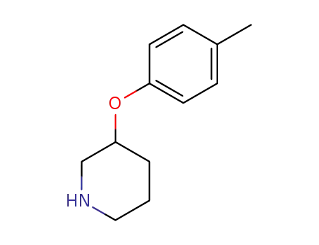 Molecular Structure of 63843-39-0 (3-(P-TOLYLOXY)PIPERIDINE)
