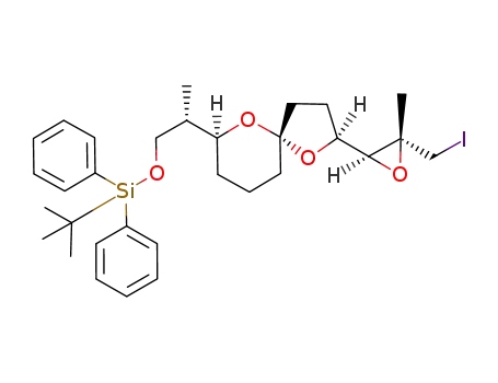 (2S,5S,7S,1'S,2'S,1''S)-(+)-7-{2''-(tert-butyldiphenylsilyloxy)-1''-methylethyl}-2-(1',2'-epoxy-3'-iodo-2'-methylprop-1'-yl)-1,6-dioxaspiro[4.5]decane