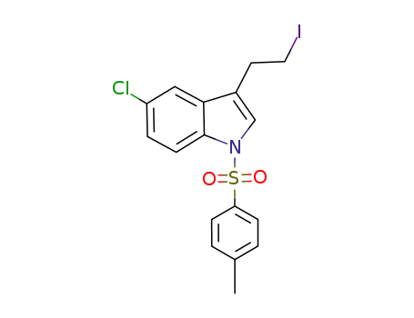 5-chloro-3-(2-iodoethyl)-1-(p-toluenesulfonyl)indole