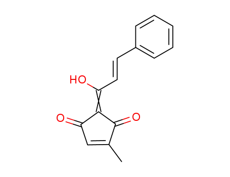 4-Cyclopentene-1,3-dione,
2-[(2E)-1-hydroxy-3-phenyl-2-propenylidene]-4-methyl-